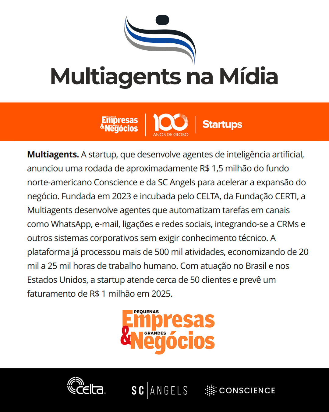 Fundadores da Multiagents com SC Angels